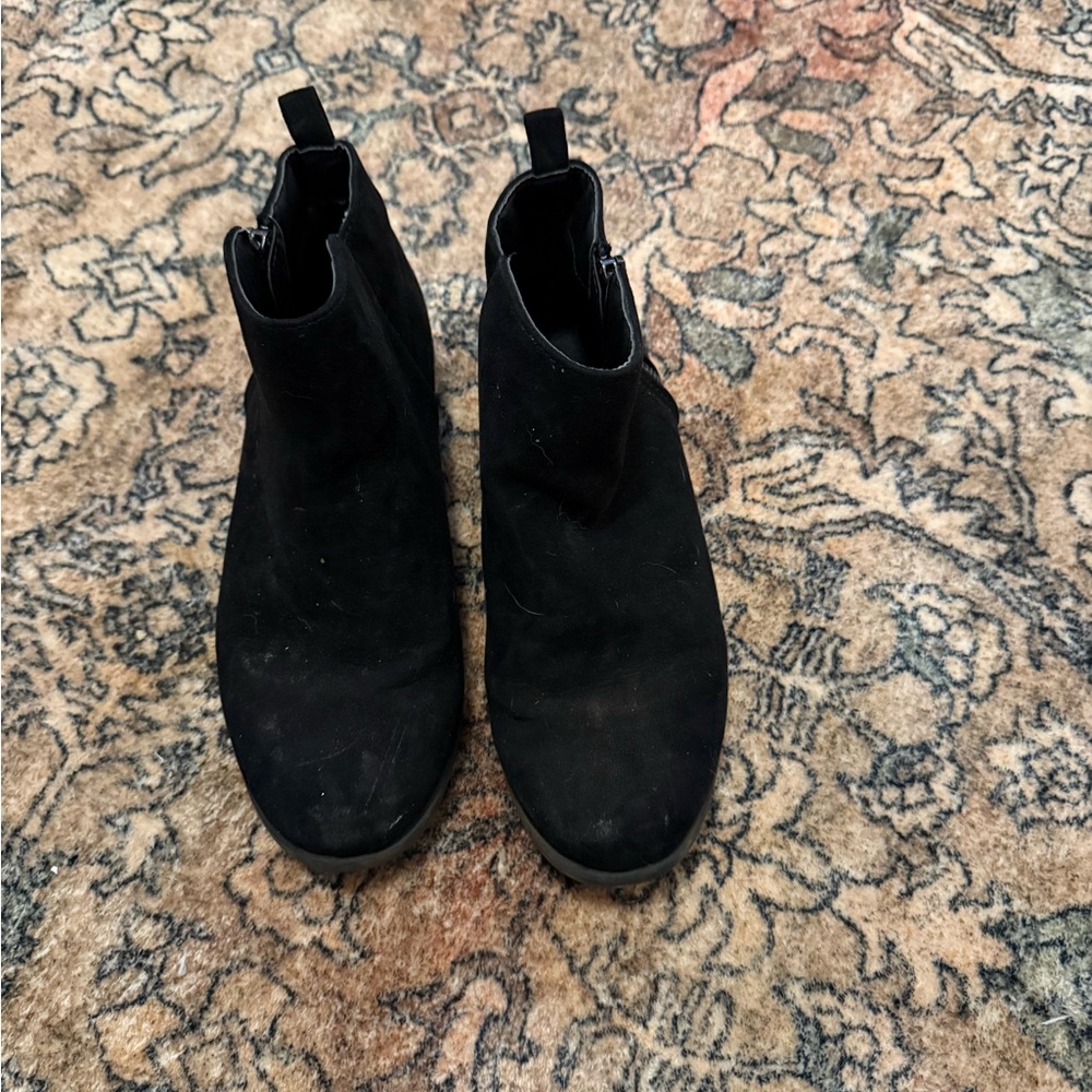 Kids Black Ankle Boots